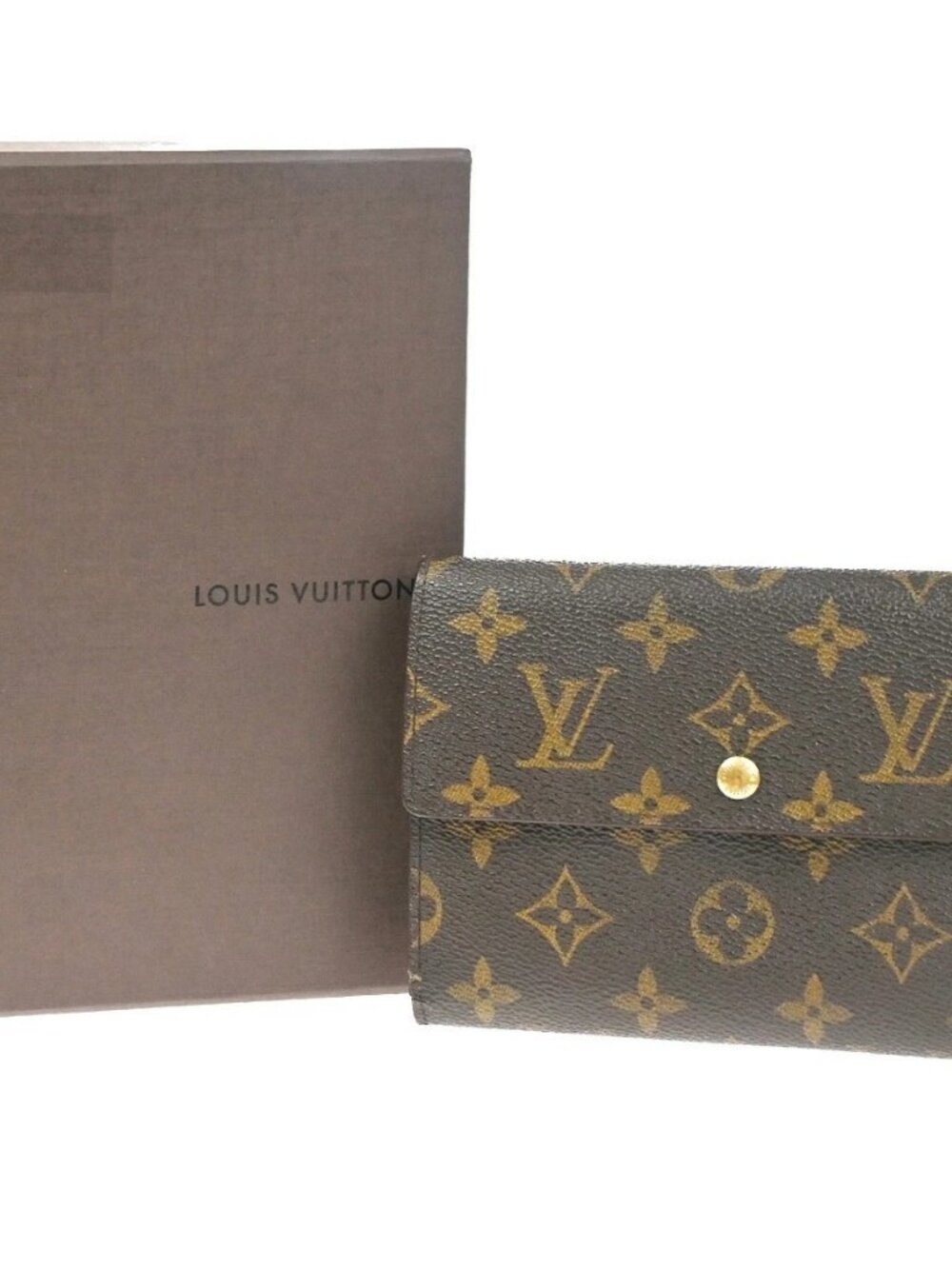 LOUIS VUITTON Porte Tresor Etui Papier Trifold Wallet Monogram BN M61202 04KD002